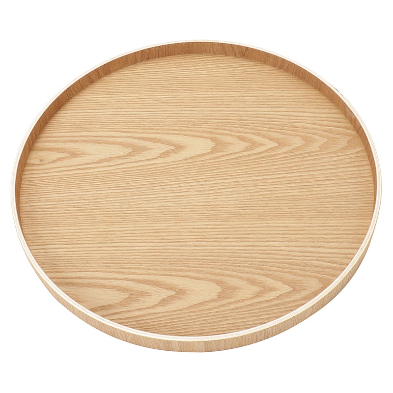 天然素材 円形トレイ 木製ハンドル付き トレー 丸トレーナチュラル NAの通販｜東京インテリア公式通販