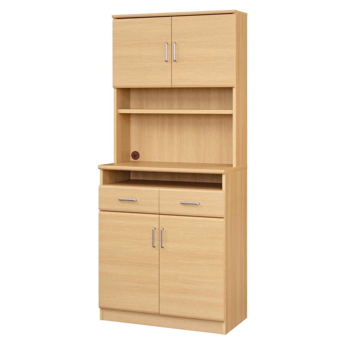 共和産業 レンジボード ハニー60LK-2 レンジ台 幅60×奥行40×高さ123cm ホワイト  ミドルレンジボード ☆ PayPay(ペイペイ)決済可能 ☆ 札幌市 清田区 平岡 食器棚 ロータイプ 完成品 大川家具 レンジ台 コンパクト レンジラック