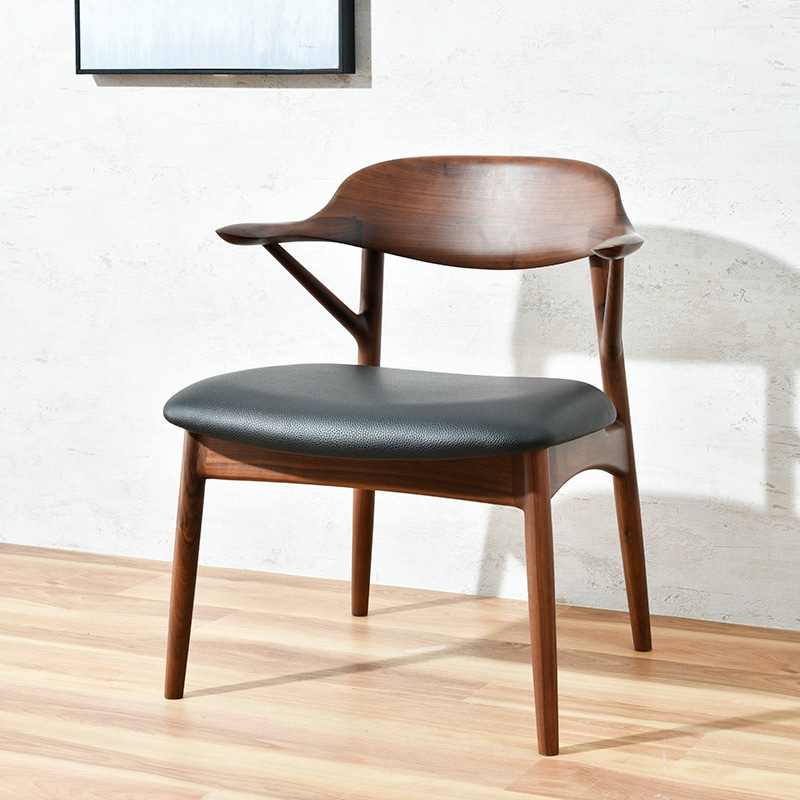 ダイニング5点セット（if NEST）Lilly 165 DT ウォールナット+セミ