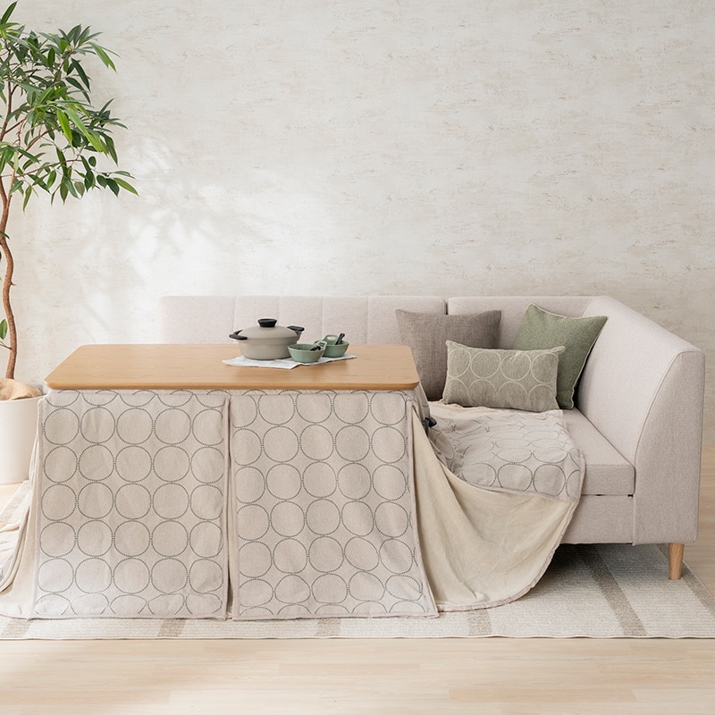 昇降暖卓 LDT-カドルテーブル 120NT【大型商品配送】※納期4週間～の