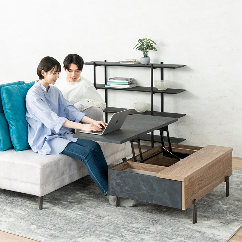 リフトテーブル ブラットン 110リフトアップLT BK【大型商品配送】の