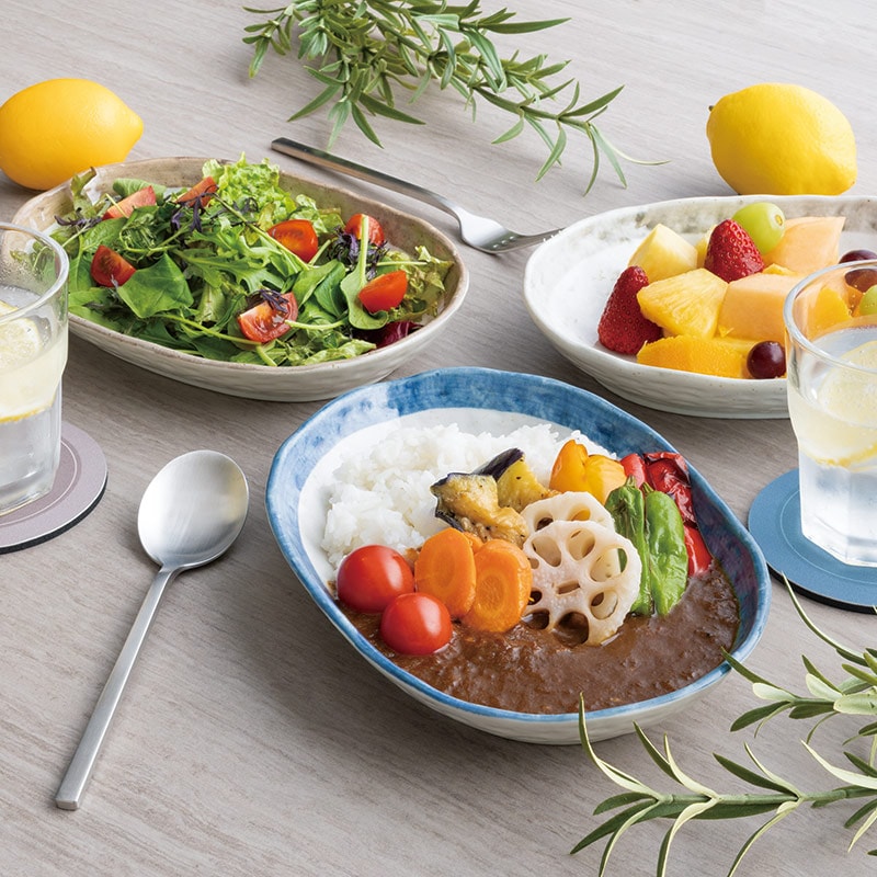 DAISAK カレー皿 クリーム色 カレー皿 IF 楕円カレー皿の通販｜東京インテリア公式通販