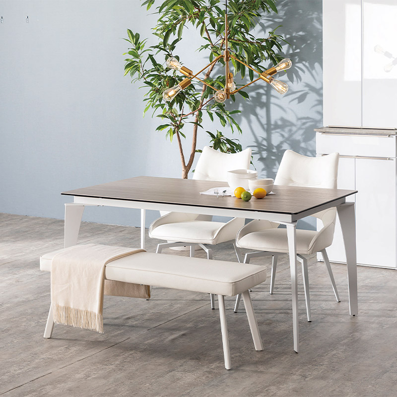 ダイニングベンチ WH ホワイト 組立品