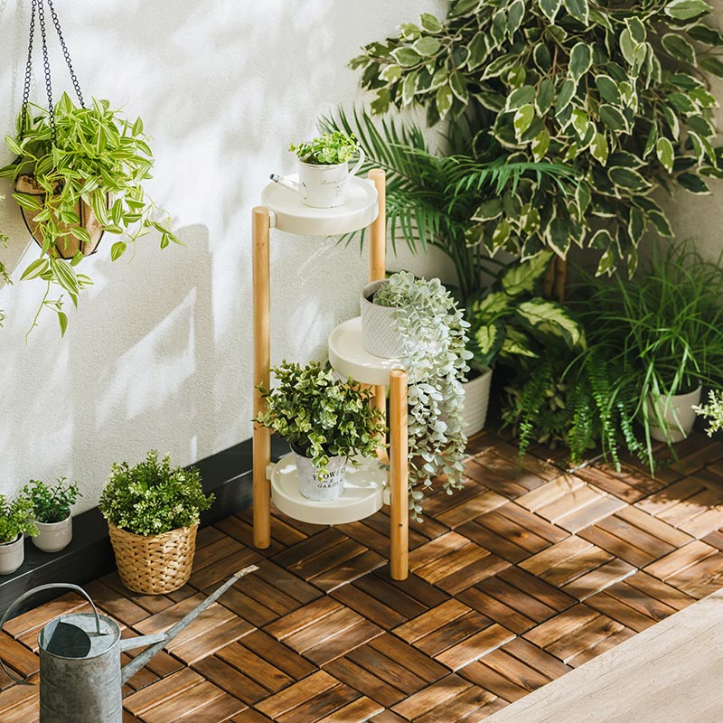 屋外用プランターディスプレイテレビ台多用途