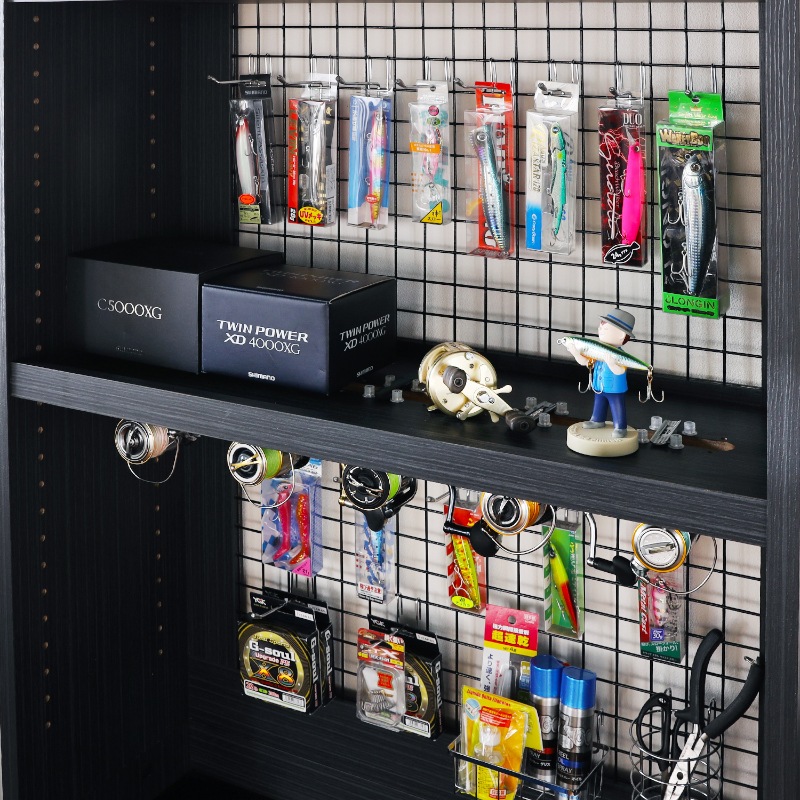 リール棚板 ペスカレージ PSR-W75RBK 白井産業 【お客様組立品