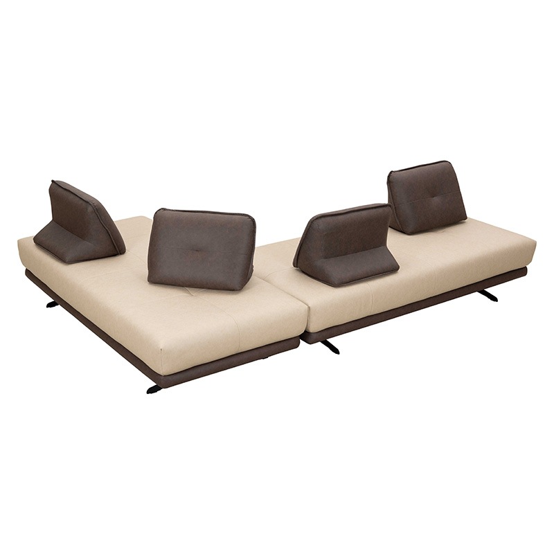 ソファセット LUTIE sofa SAND-DBR/IV＋LUTIE cushion SAND-DBR【大型