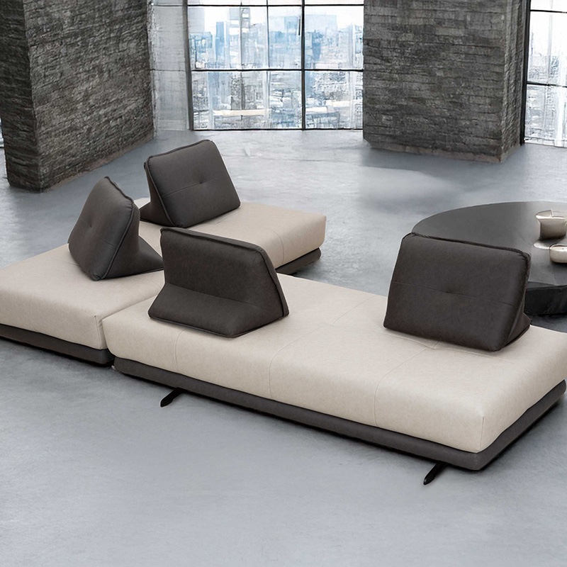 ソファセット LUTIE sofa SAND-CGY/LGY＋LUTIE cushion SAND-CGY