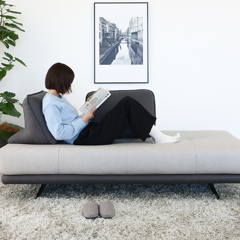 ソファセット LUTIE sofa SAND-CGY/LGY＋LUTIE cushion SAND-CGY
