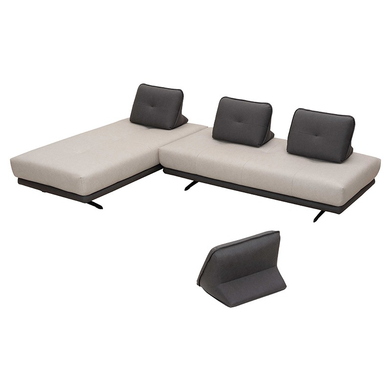 ソファセット LUTIE sofa SAND-CGY/LGY＋LUTIE cushion SAND-CGY
