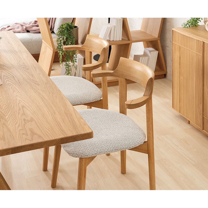 セミアームチェア Balder(バルドル)DC WOOD NA【大型商品配送】◇の