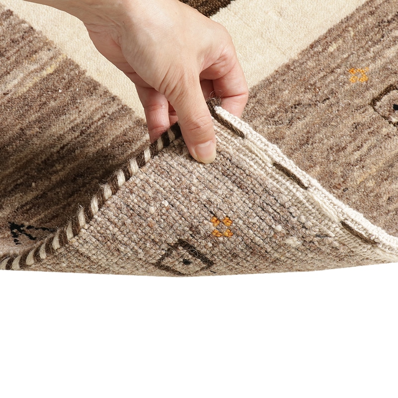 実店舗のみ取扱い商品】ギャッベM Explorer2 BR if HOME※2サイズ有の