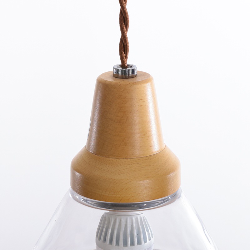 木製ペンダントライト 4灯式 木製ペンダントライト四角柱（電球別売・60Wまで）｜YAZAWA