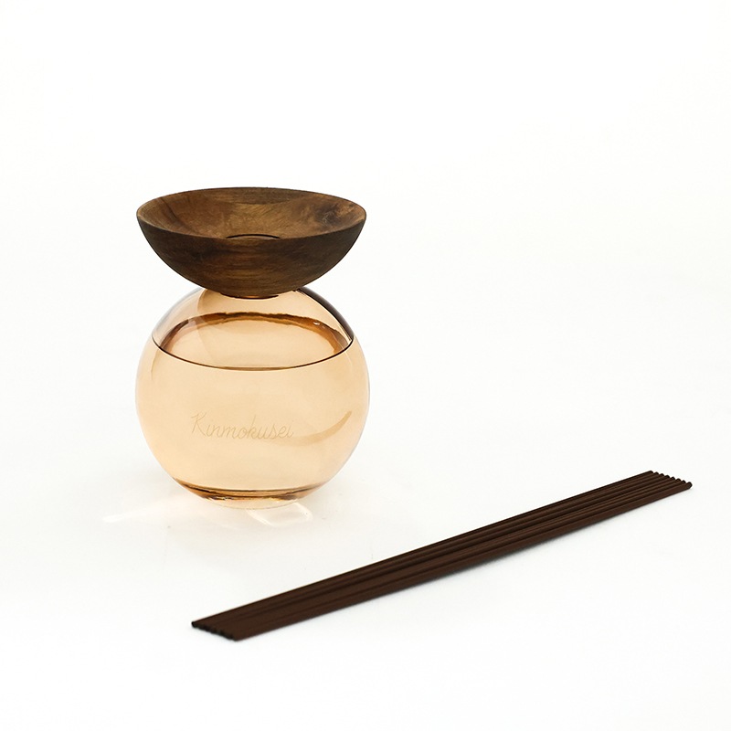 次回入荷未定】リードディフューザー IF CIAWOOD ROUND KINMOKUSEI GY