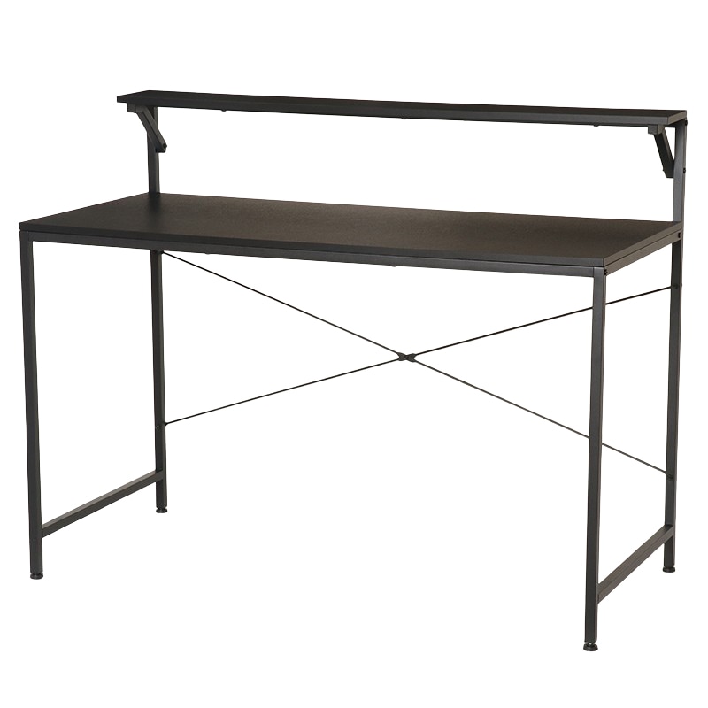 棚付きデスク IF ディーフ12055 BK【お客様組立商品】の通販｜東京