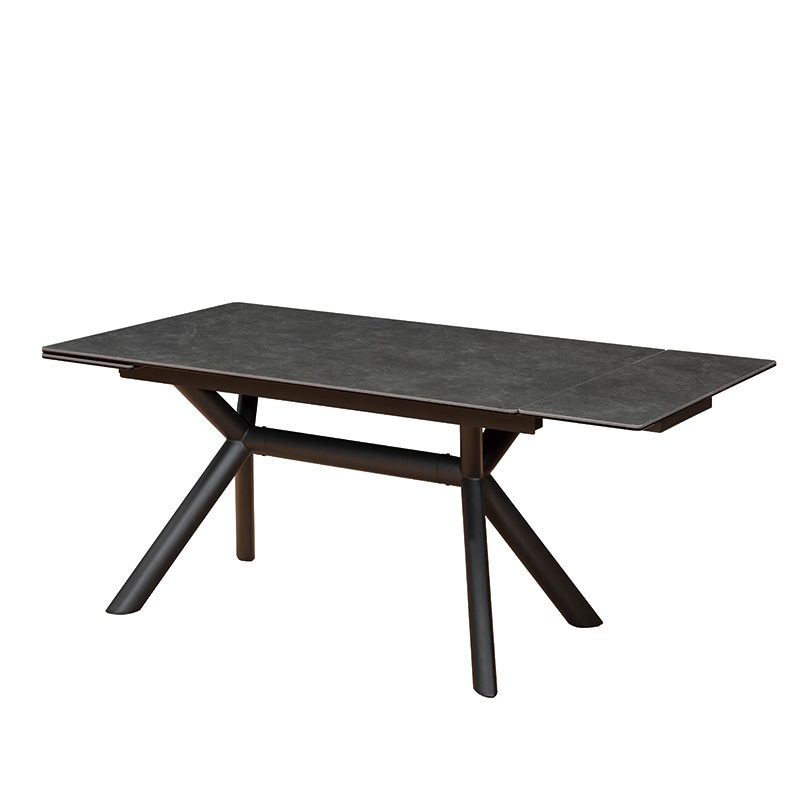 伸長ダイニングテーブル NICOLA mini 140EXT(HT2338B-GN-E)ブラック