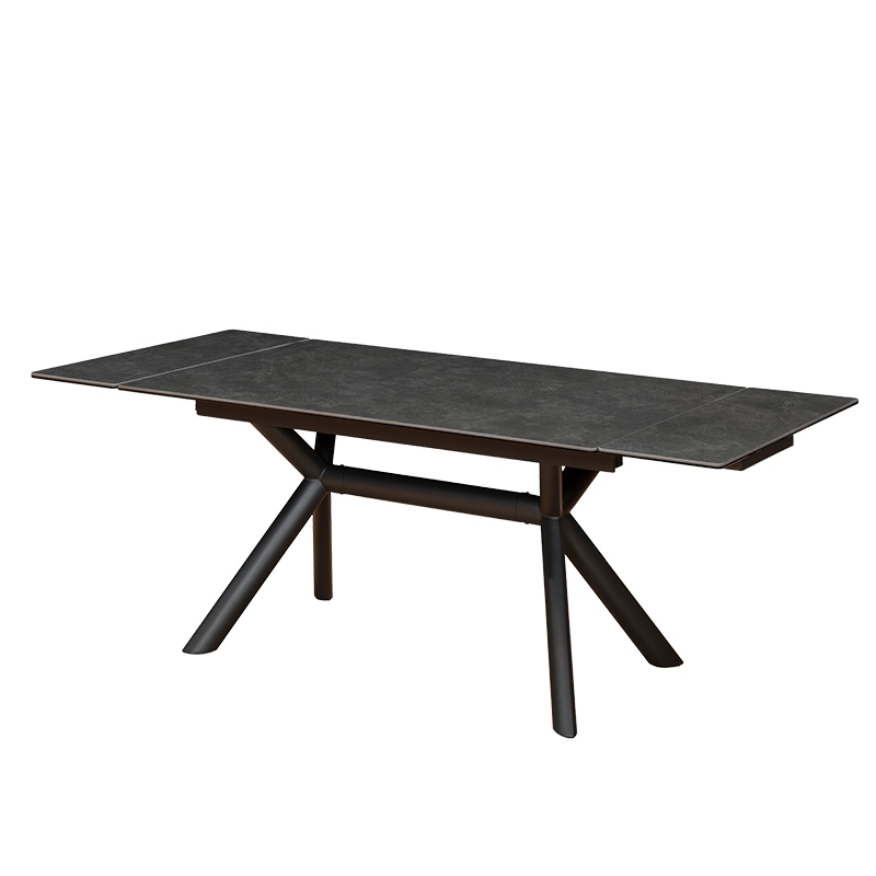 伸長ダイニングテーブル NICOLA mini 140EXT(HT2338B-GN-E)ブラック