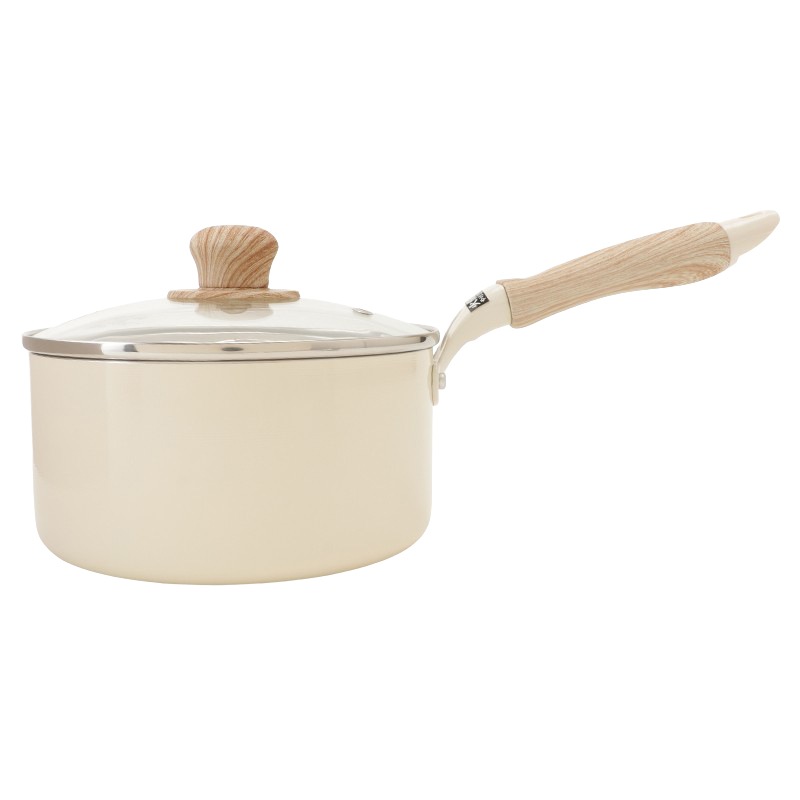 カーレンウェア　片手鍋　直径21cm 容量2.3㍑　深さ7cm IH対応 未使用 片手鍋 セラミール深型片手鍋18cm IV【ガス・IH対応】 の通販｜東京