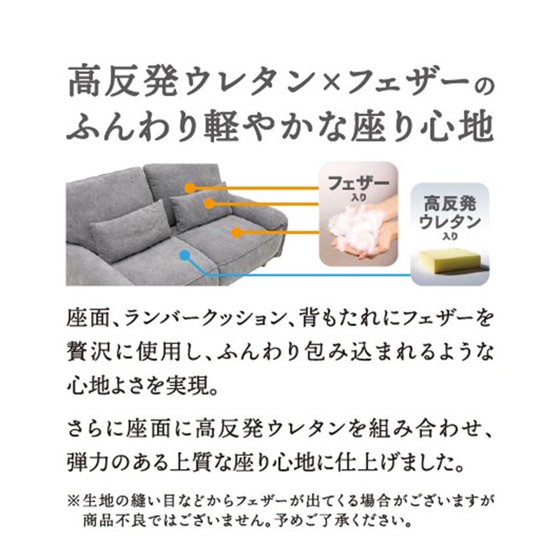 2人掛 ソファ フィオレ 2P【大型商品配送】の通販｜東京インテリア公式通販