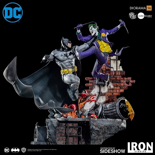 1/6スケール DCコミック バットマンVSジョーカー ジオラマスタチュー