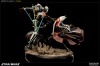 ジオラマスタチュー シャク・ティ VS グリーヴァス将軍 (Hunt for the Jedi)|サイドショウ フィギュア＆スタチュー|スター・ウォーズ