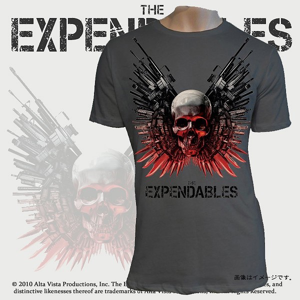 エクスペンダブルズ ロゴ入りTシャツ （武器＆骸骨）特典有り