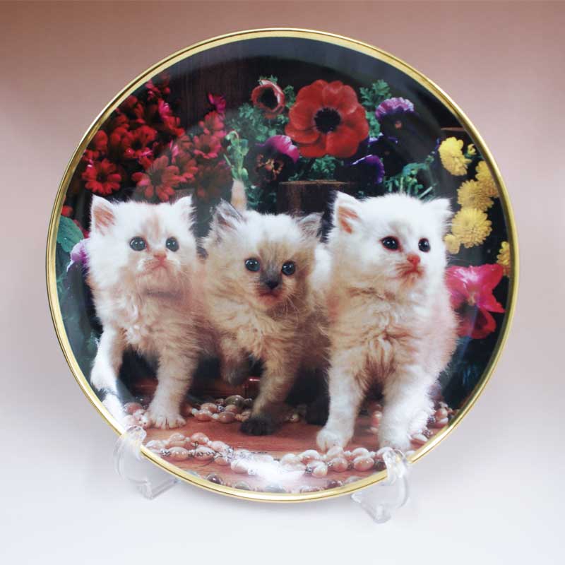 フランクリン ミント 猫 皿 フランクリンミント 2枚セット 猫