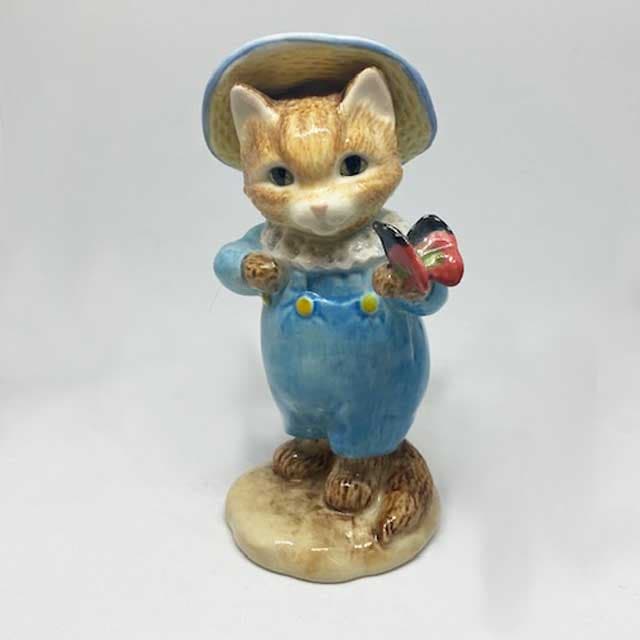 ビアトリクス・ポター こねこのトムと蝶々 TOM KITTENの陶器製