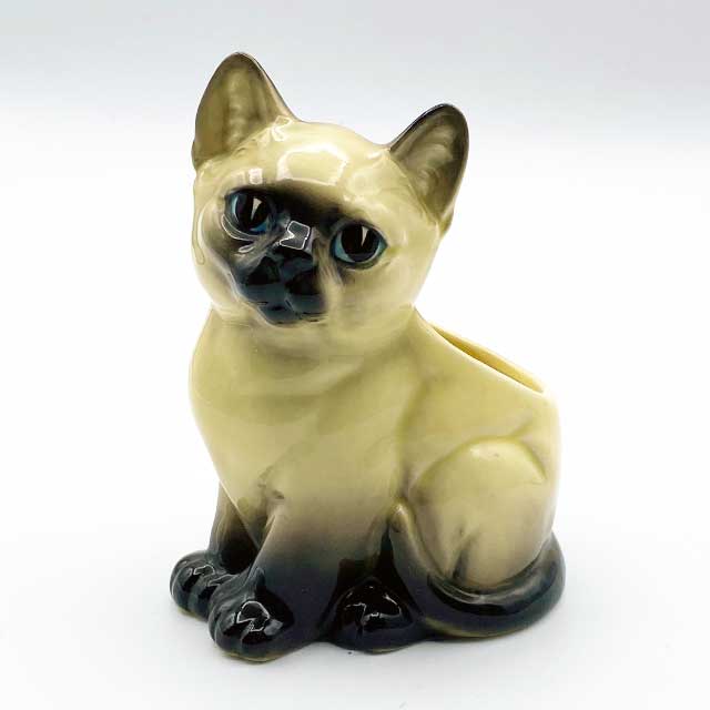 Lefton レフトン シャム猫のフラワーポット 日本製 1950年代前後
