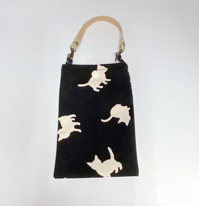 猫柄　スマートフォンケース　スマホ用ポーチ　ハンドメイド　My Cotton