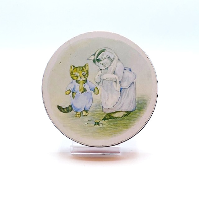 ヴィンテージブリキ缶 こねこのトム　ピーターラビット　ビスケット缶 イギリス製