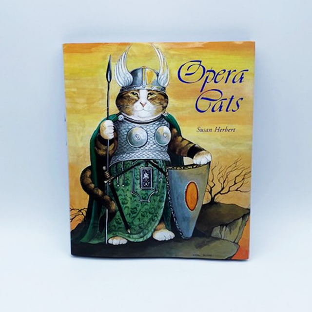 直筆サイン入り　プレミア本　スーザンハーバート Opera Cats　オペラ劇の猫たち 猫の本