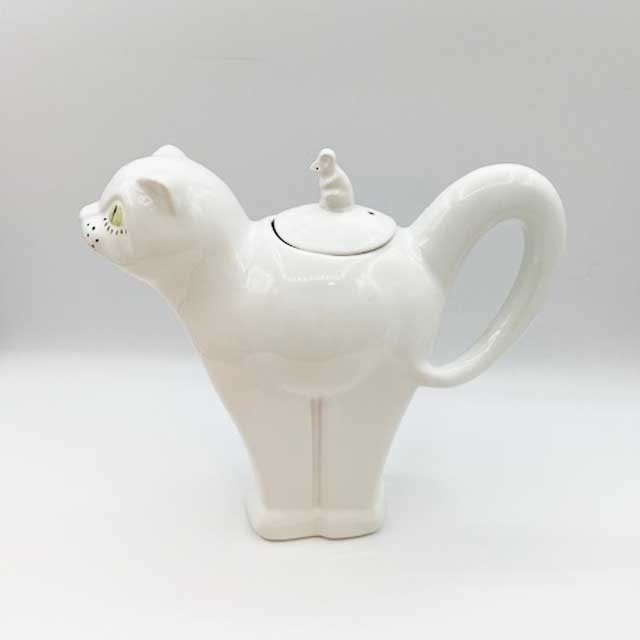 CARLTON WARE  白猫のティーポット 1970年代 英国製
