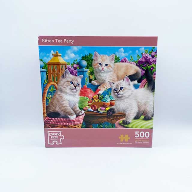 Kitten Tea Perty 500ピース ジグソーパズル Corner Piece Puzzles　