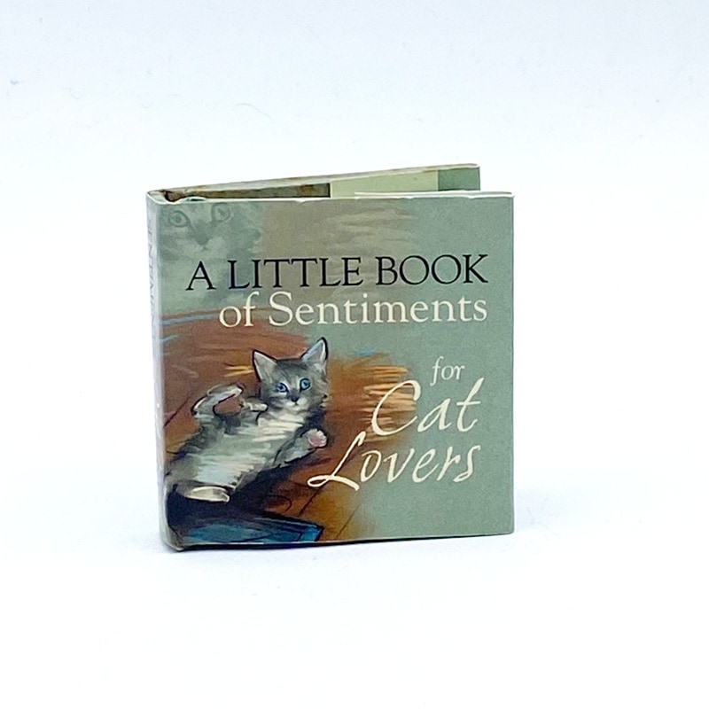 猫にまつわる格言を収めたミニチュア本　A LITTLE BOOK Of Sentiments for Cat Lovers　