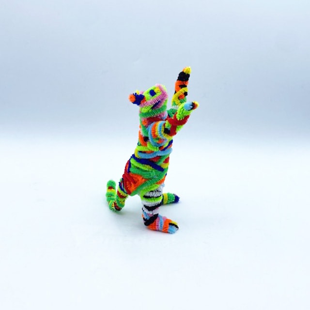 マークン・ネコガスキー ２本立ちカラフルモール猫ちゃん　