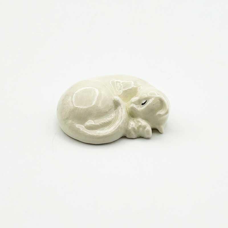 ヘイゲンリネカー 眠り白猫 ミニチュア Hagen Renaker 