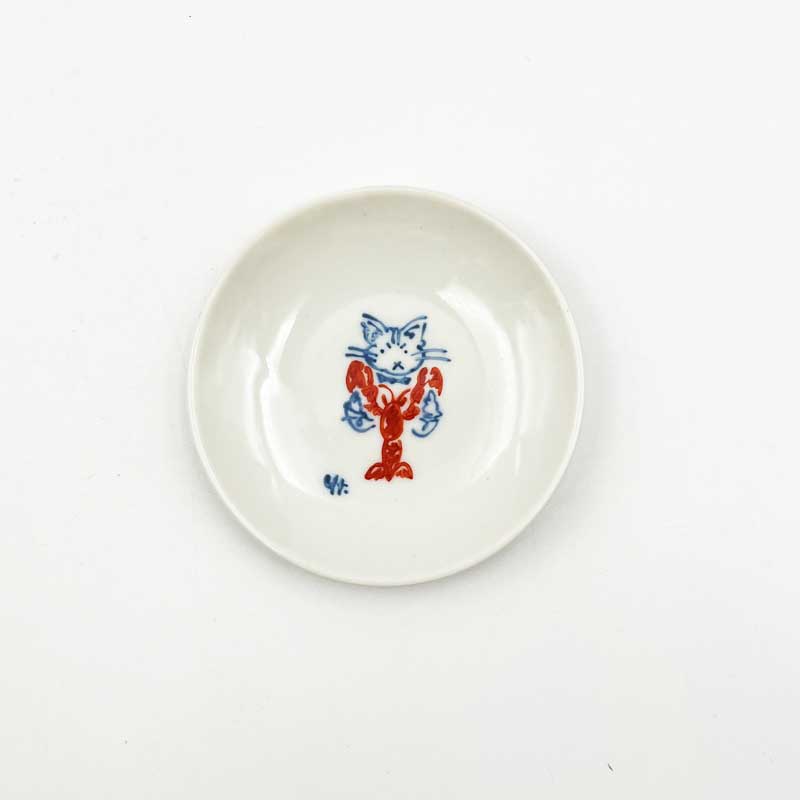 髙橋幸恵　手描き絵付け豆皿　丸型　Yukie Takahashi 