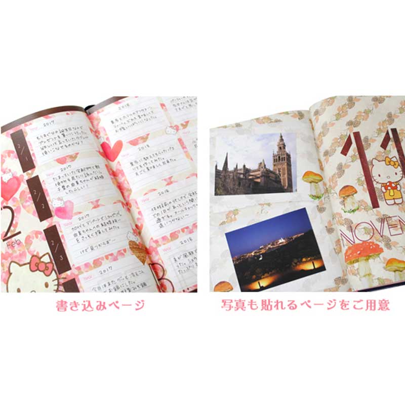 Hello Kitty 3年日記 ハローキティとともに愛猫の成長記録に