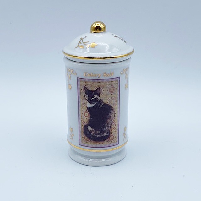 レノックスLENOX レズリー・アン・アイボリー猫のスパイスジャー セロリ