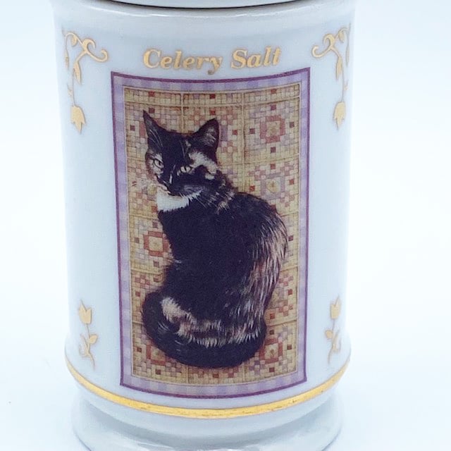 レノックスLENOX レズリー・アン・アイボリー猫のスパイスジャー セロリ