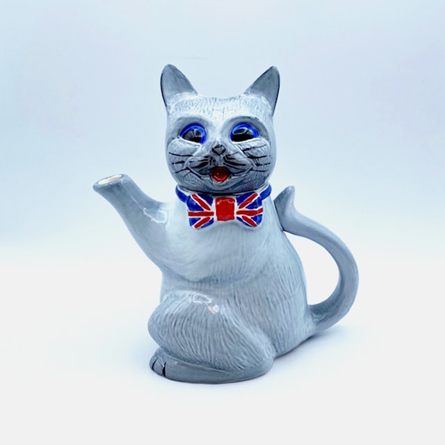 Otter Potter ルイスウェインモチーフ グレイ猫のティーポット 英国製