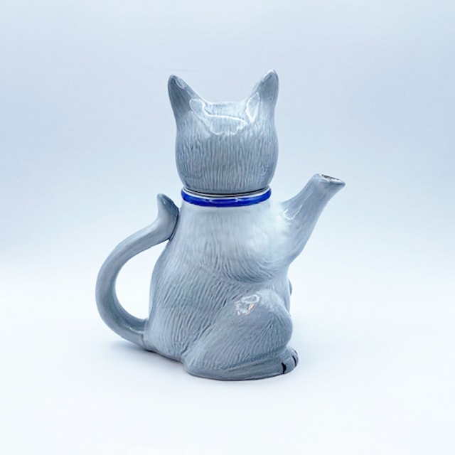 Otter Potter ルイスウェインモチーフ グレイ猫のティーポット 英国製