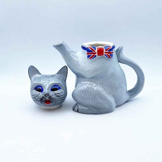 ティーポット チャーリー Otter Potter Black Cat Tea Pot 