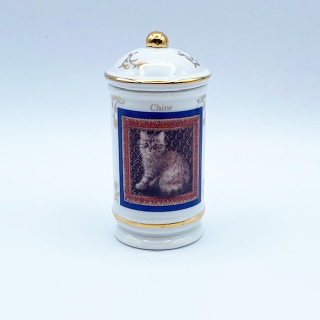 レノックスLENOX レズリー・アン・アイボリー猫のスパイスジャー