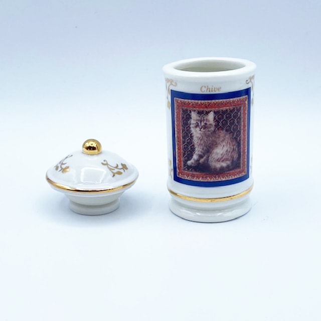 レノックスLENOX レズリー・アン・アイボリー猫のスパイスジャー