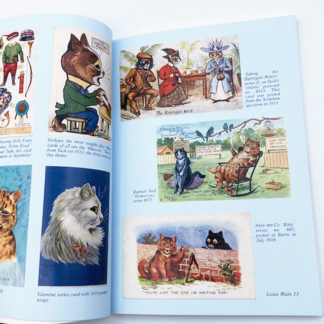 ルイスウェイン 専門家によるポストカード解説本　Louis Wain a picture postcard checklist