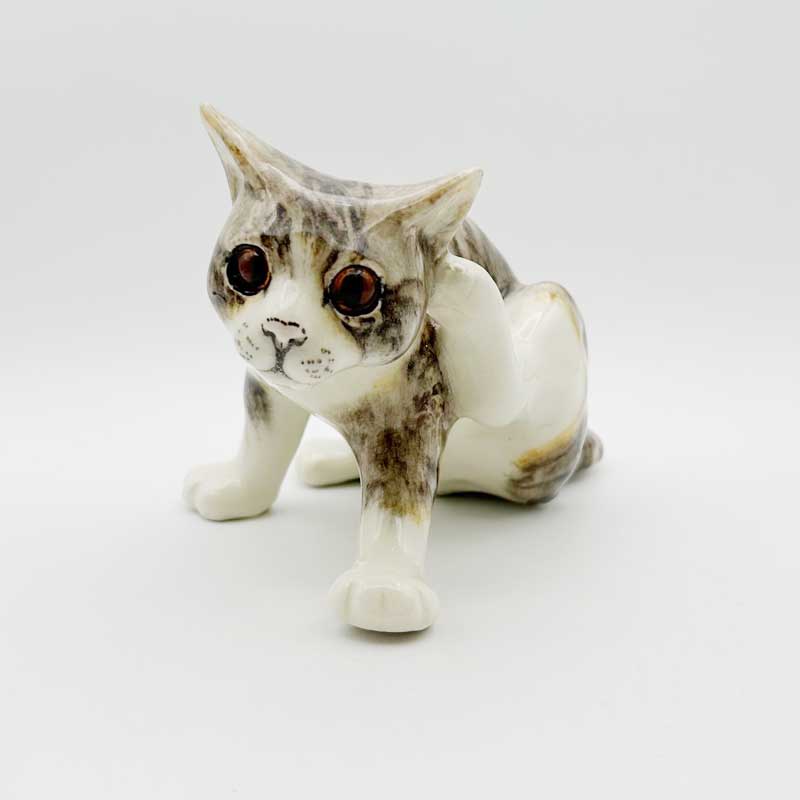 ウィンスタンレイキャット 耳かきキジ白猫　サイズ3　 ケンジントンキャット