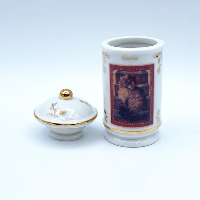 レノックスLENOX レズリー・アン・アイボリー猫のスパイスジャー ガーリック