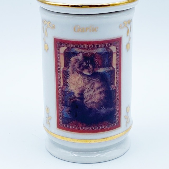 レノックスLENOX レズリー・アン・アイボリー猫のスパイスジャー ガーリック