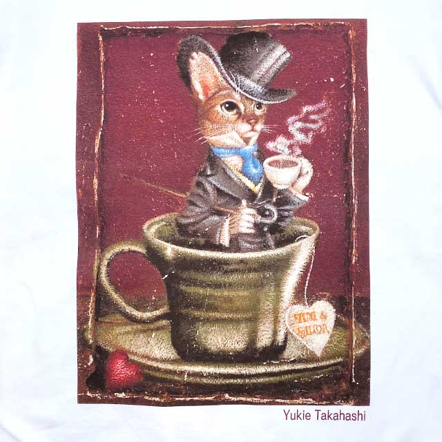 「ティム店長」ホワイトTシャツ　髙橋幸恵 X TIM & SAILOR コラボレーション